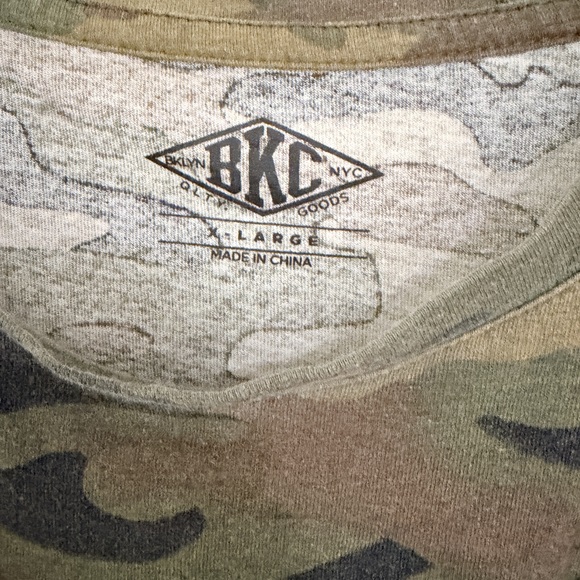 BKC Camouflage Men tee in XL Camouflage Top in Green - Picture 4 of 6